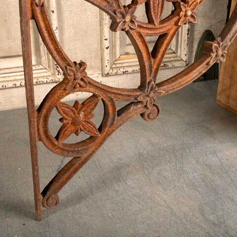 #47293 Antique Cast Iron Triangle Building Ornament image 8