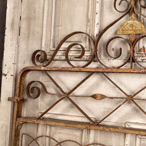 #47299 Salvaged Antique Wrought Iron Garden Gate image 5