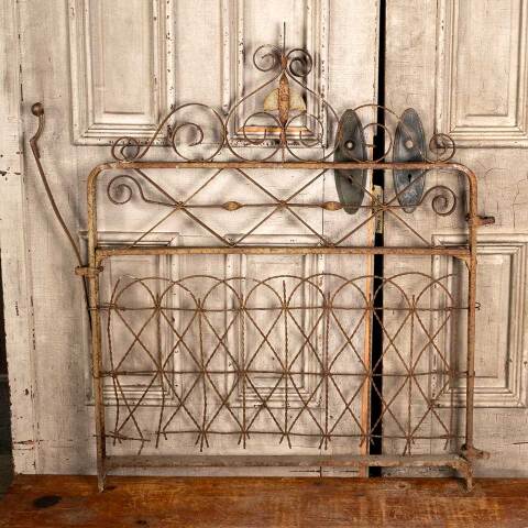 #47299 Salvaged Antique Wrought Iron Garden Gate image 7