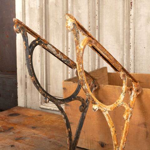 #47327 Antique Cast Iron Marble Top Sink Brackets image 3