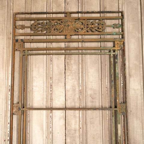 #47403 Antique Metal Architectural Building Panel image 2