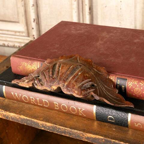 #47427 Antique Carved Wood Furniture Handle image 6