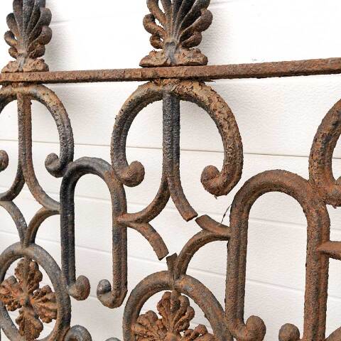 #47518 Antique Ornate Cast Iron Fencing Section image 3