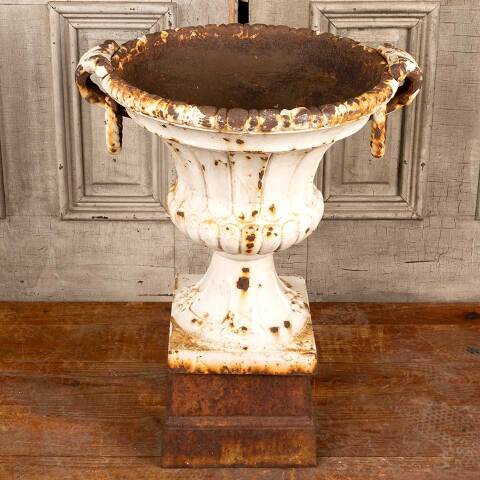 #47555 Cast Iron Garden Planter Urn on Pedestal image 7