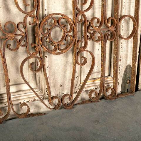 #47556 Salvaged Antique Wrought Iron Panel image 2