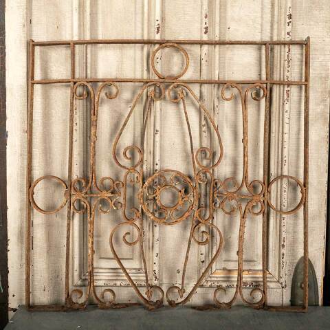 #47556 Salvaged Antique Wrought Iron Panel image 6