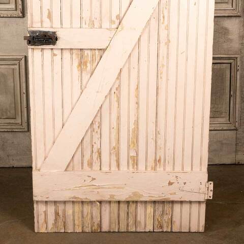 #47719 32x71 Antique Painted Beadboard Barn Door image 7