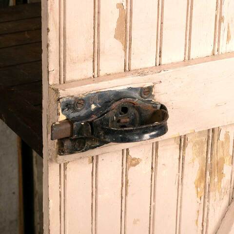 #47719 32x71 Antique Painted Beadboard Barn Door image 8