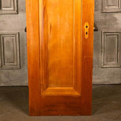 #47728 24x79 Salvaged Antique 1 Panel Interior Door image 3