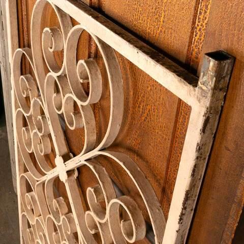 #47736 Salvaged Vintage Wrought Iron Window Panel image 4