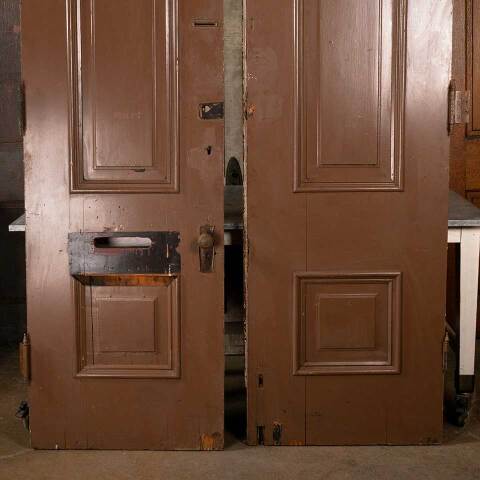 #47793 58x95 Antique Victorian Wood Entry Doors image 8