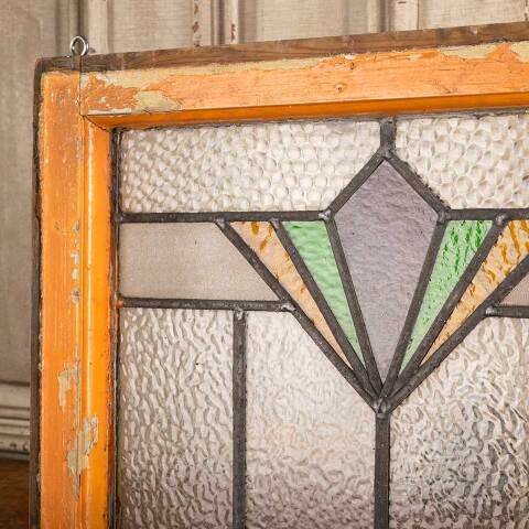 #47805 Salvaged Antique Stained Glass Window image 2