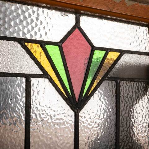 #47805 Salvaged Antique Stained Glass Window image 8