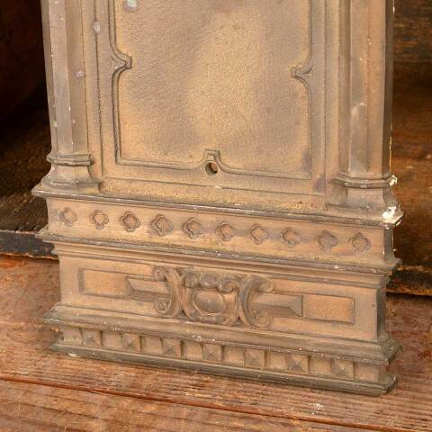 #47830 Antique Cast Brass Gothic Sconce Backplate image 2