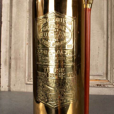 #47924 Antique Brass Fire Extinguisher Lamp image 3