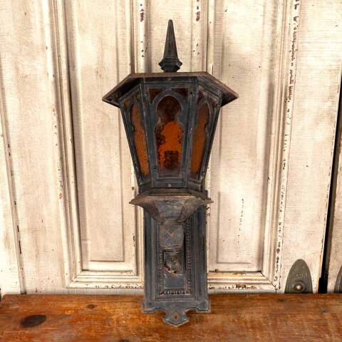 #47926 Antique Cast Iron Exterior Sconce Light Fixture image 4
