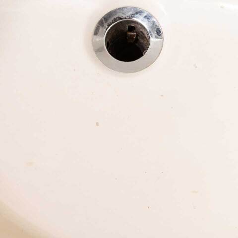 #47958 Antique Porcelain Peg Leg Bathroom Sink image 6