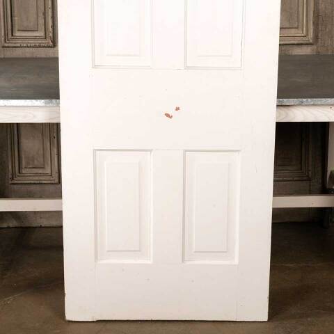 #47961 30x77 Antique 4 Panel Wood Interior Door image 3