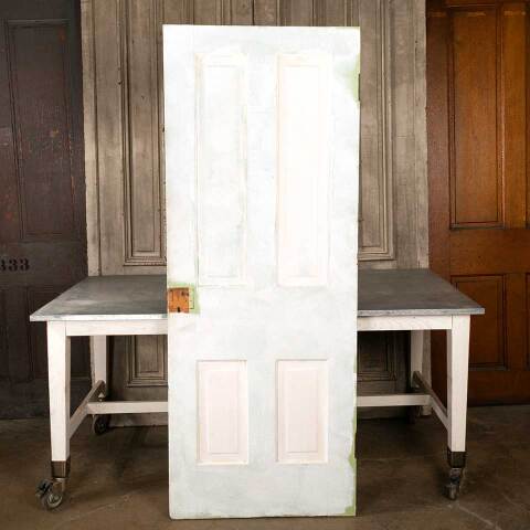 #47970 30x77 Antique 4 Panel Wood Interior Door image 4