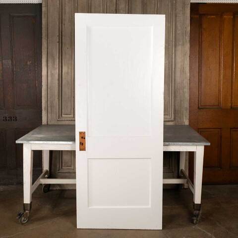 #47971 32x79 Antique 2 Panel Pine Interior Door image 4