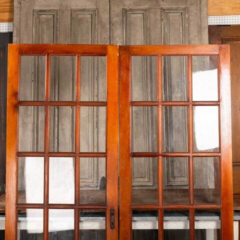#47973 60x79 Antique 15 Lite Interior French Doors image 5