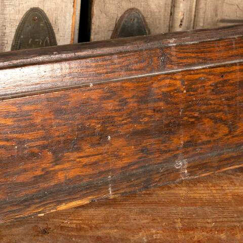 #48018 Salvaged Antique Oak Wood Baseboard Trim image 2