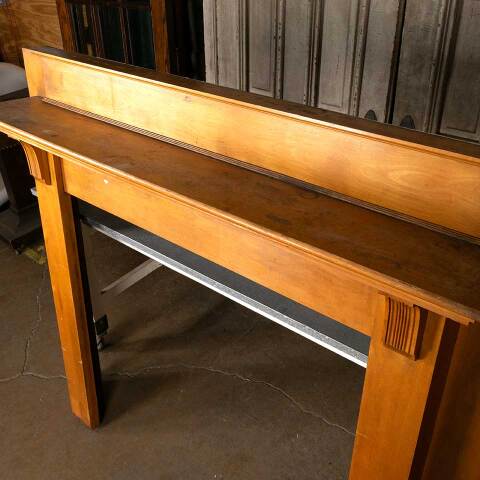 #48023 Salvaged Antique Wood Fireplace Mantel image 5