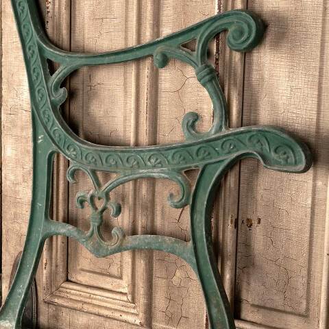 #48078 Salvaged Cast Iron Garden Park Bench Ends image 3