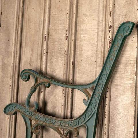 #48078 Salvaged Cast Iron Garden Park Bench Ends image 5
