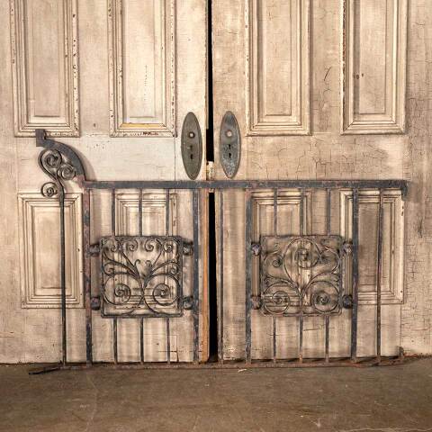 #48088 Salvaged Antique Wrought Iron Railing image 2