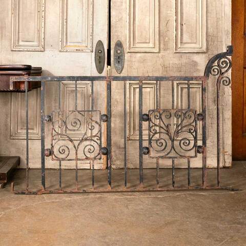 #48088 Salvaged Antique Wrought Iron Railing image 3