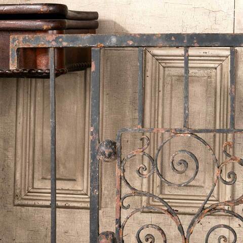 #48088 Salvaged Antique Wrought Iron Railing image 5