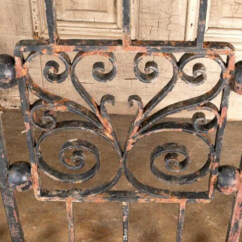 #48088 Salvaged Antique Wrought Iron Railing image 7
