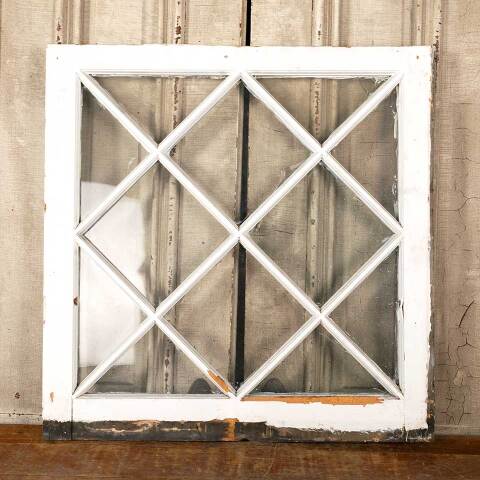 #48090 Salvaged Antique Divided Lite Wood Window image 7
