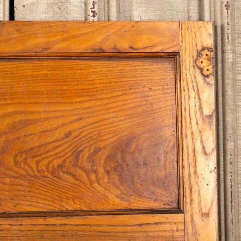 #48093 Salvaged Antique 2 Panel Oak Cabinet Door image 2