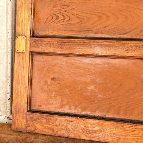 #48095 Salvaged Antique 2 Panel Oak Cabinet Door image 3