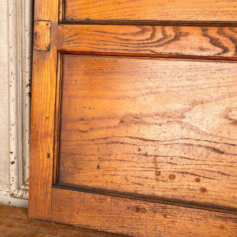 #48097 Salvaged Antique 2 Panel Oak Cabinet Door image 3