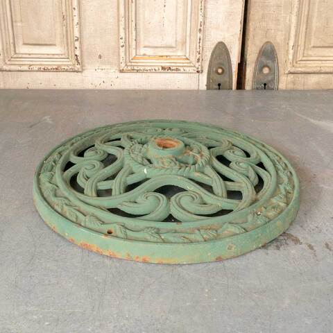 #48103 Salvaged Ornate Round Cast Iron Base image 7