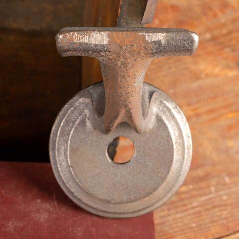 #48124 Salvaged Cast Iron Handrail Wall Bracket image 3