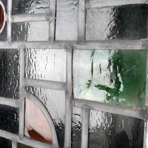 #48128 23x31 Vintage Stained Glass Window Panel image 7