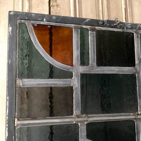 #48131 23x31 Vintage Stained Glass Window Panel image 7