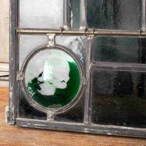 #48133 23x31 Vintage Stained Glass Window Panel image 6