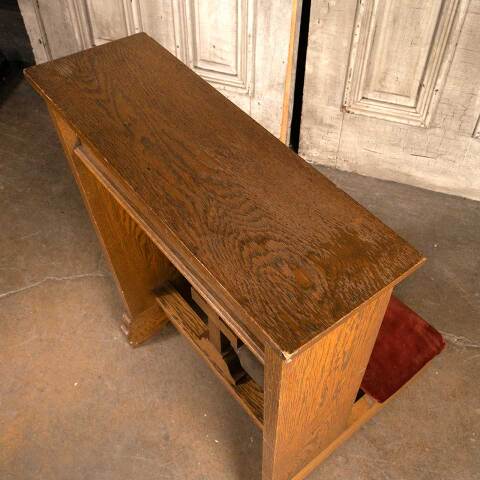 #48161 Antique Oak Church Kneeler Prayer Bench image 8