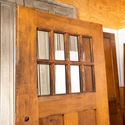 #48168 30x78 Antique Arts & Crafts Wood Entry Door image 7