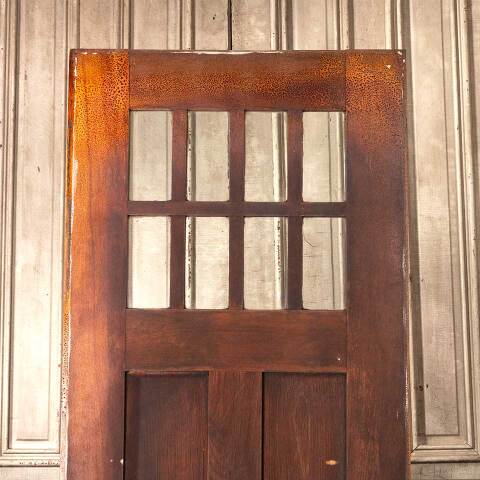 #48168 30x78 Antique Arts & Crafts Wood Entry Door image 2