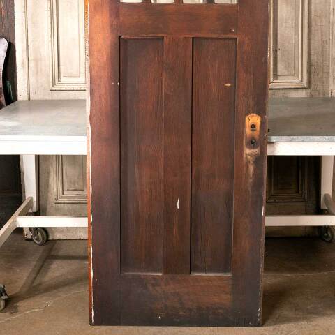 #48168 30x78 Antique Arts & Crafts Wood Entry Door image 3