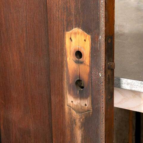 #48168 30x78 Antique Arts & Crafts Wood Entry Door image 4