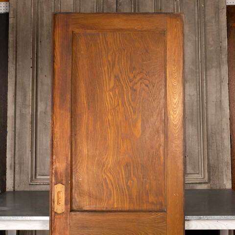 #48169 33x83 Antique 2 Panel Oak Pocket Door image 5