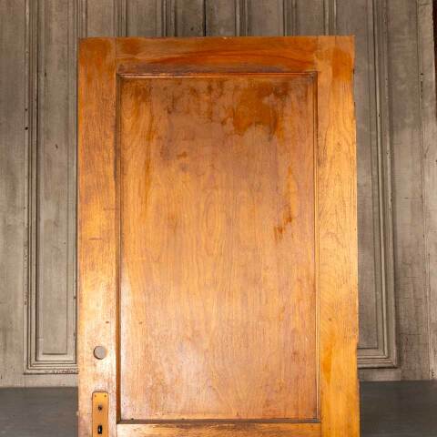 #48176 32x80 Antique 2 Panel Wood Interior Door image 5