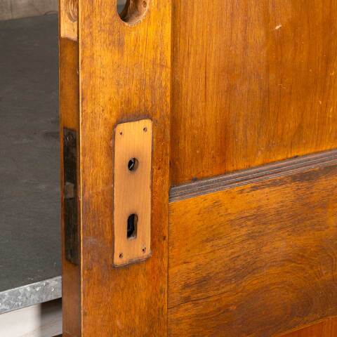 #48176 32x80 Antique 2 Panel Wood Interior Door image 7